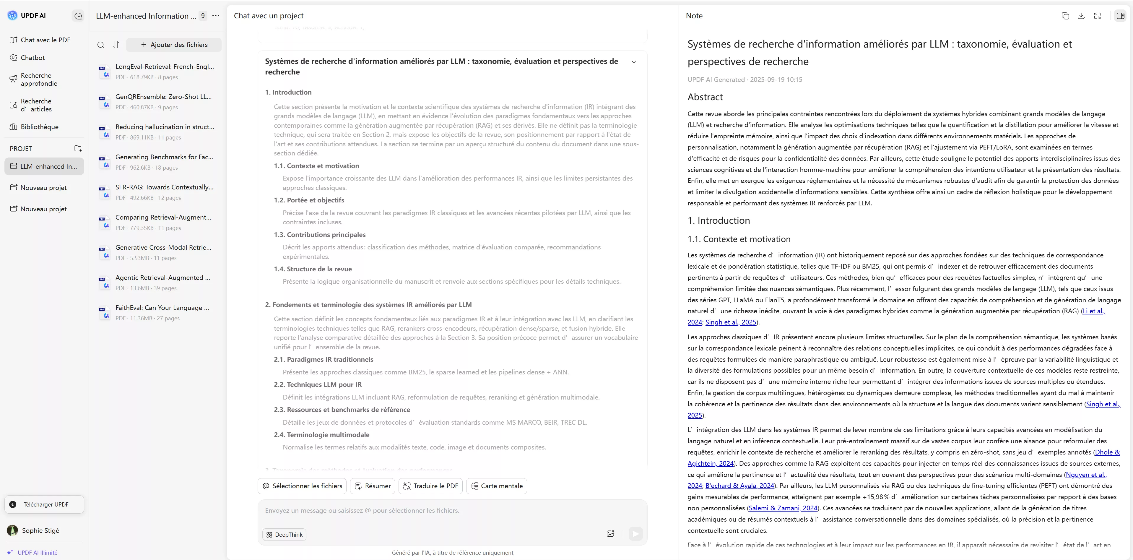 la recherche approfondie est importante