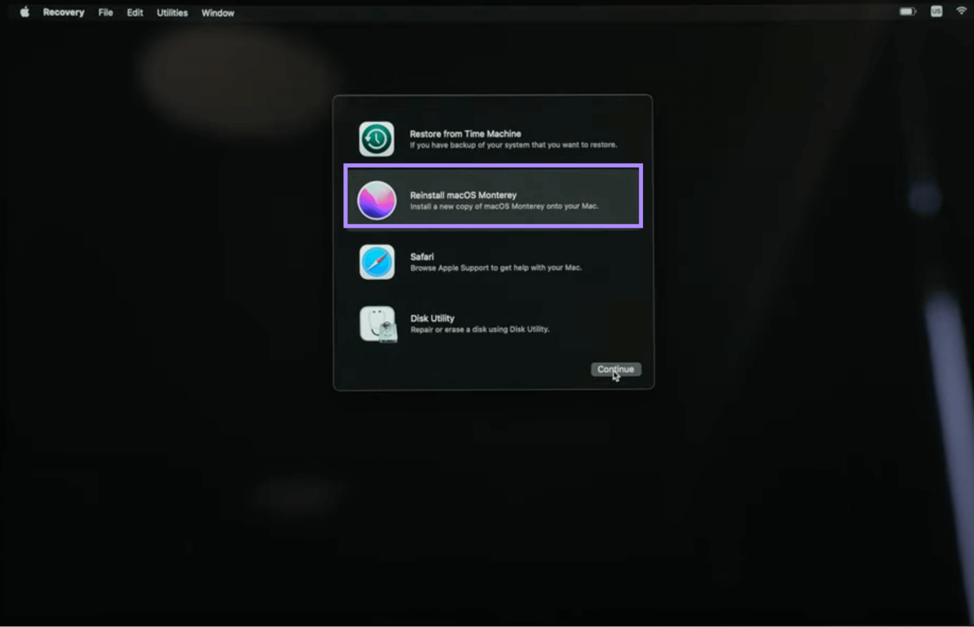 reinstall mac
