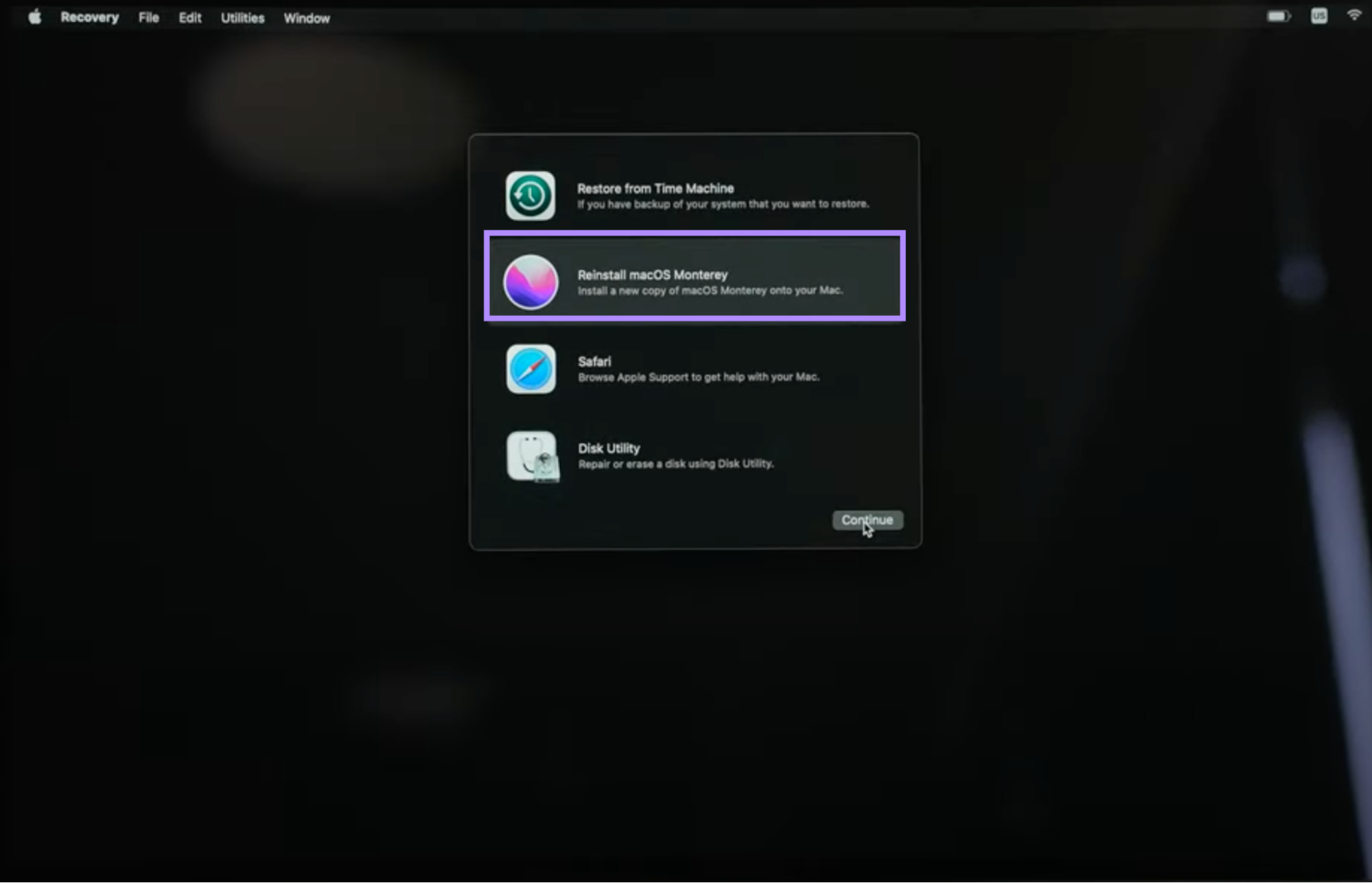reinstall mac