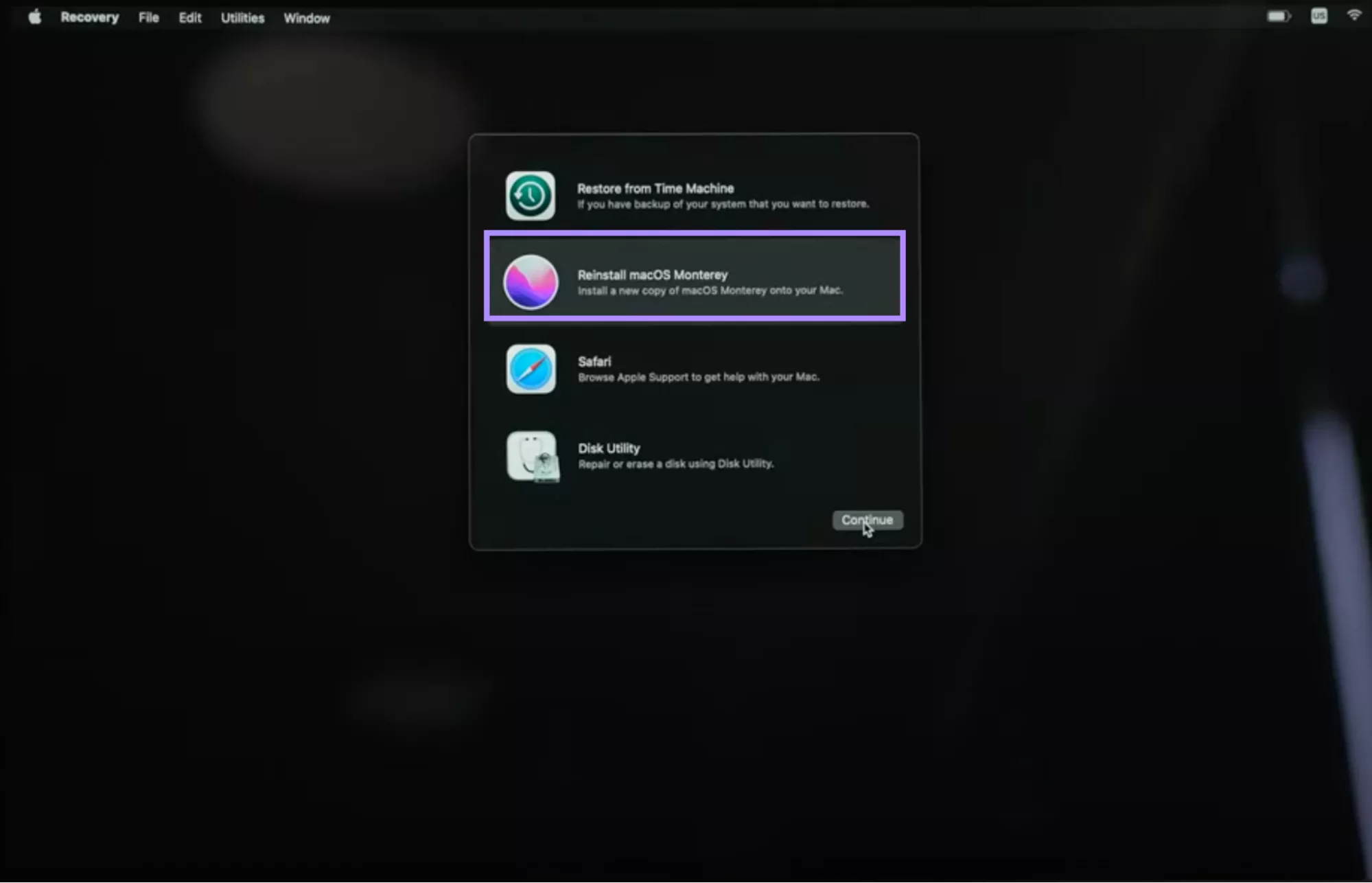 reinstall mac