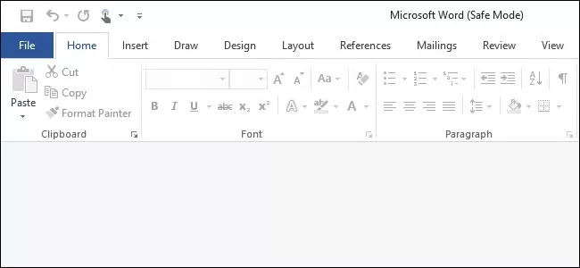 safe mode of Microsoft word mac