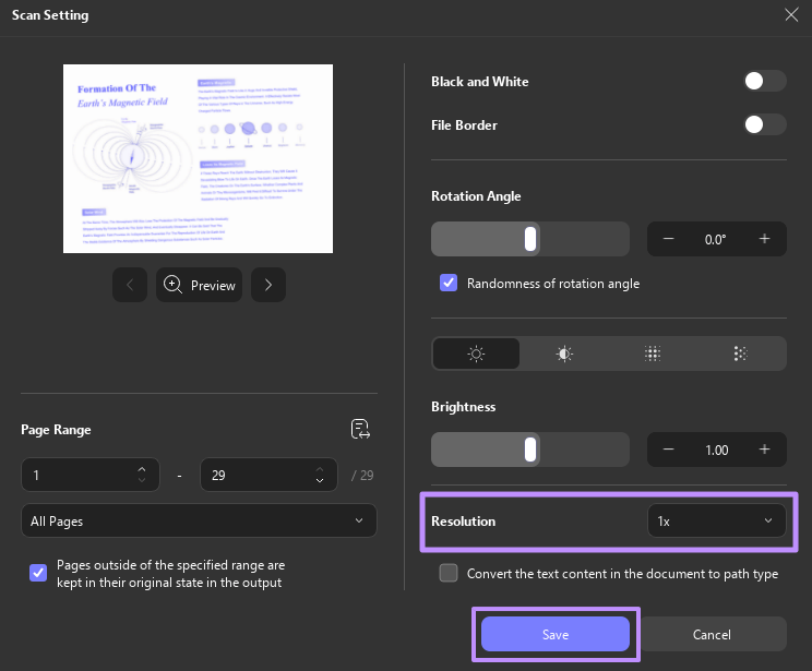 save the image only pdf updf windows