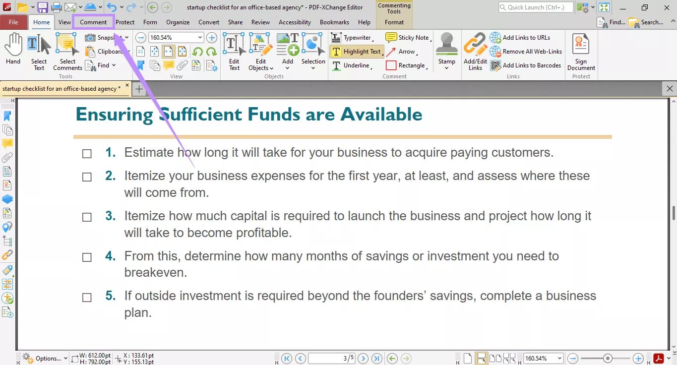  select comment pdf xchange editor