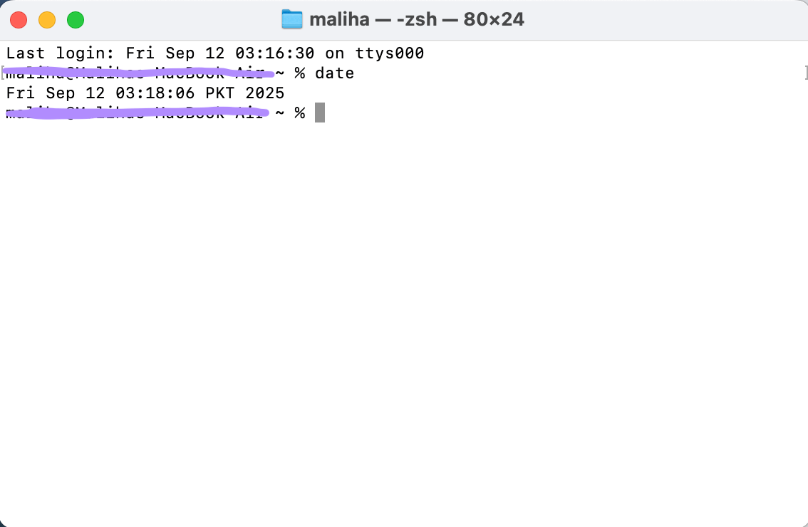 terminal date and time setting mac