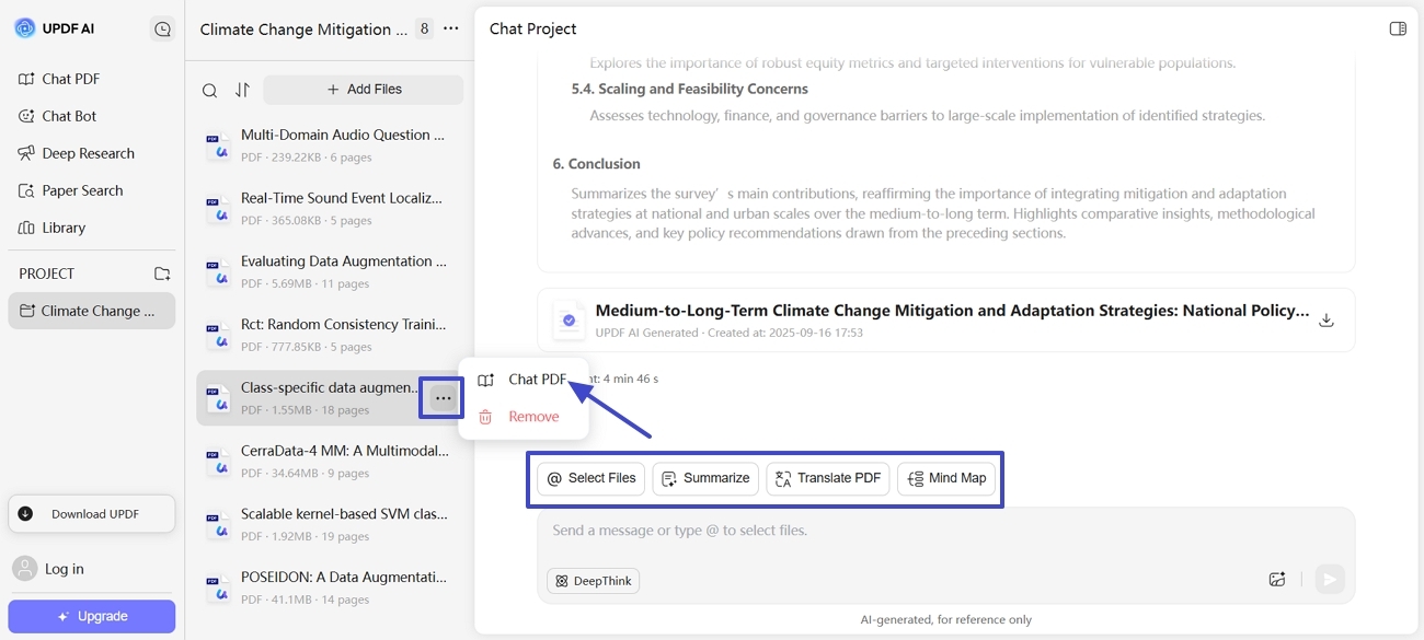 Interect with the generated report