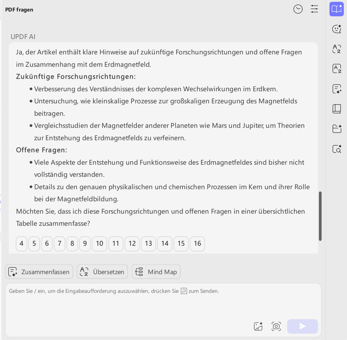 scispace PDF fragen auf Windows mit UPDF AI