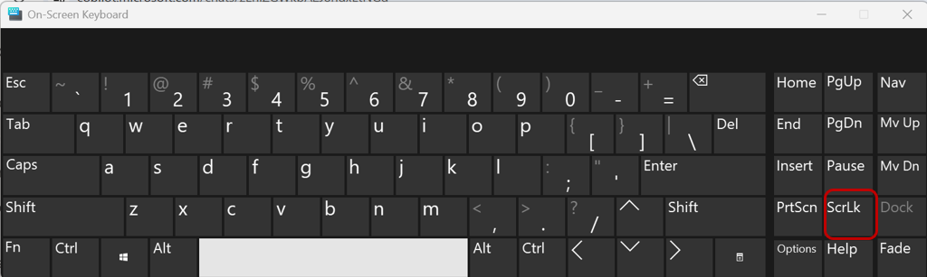 scroll lock key disabling on keyboard