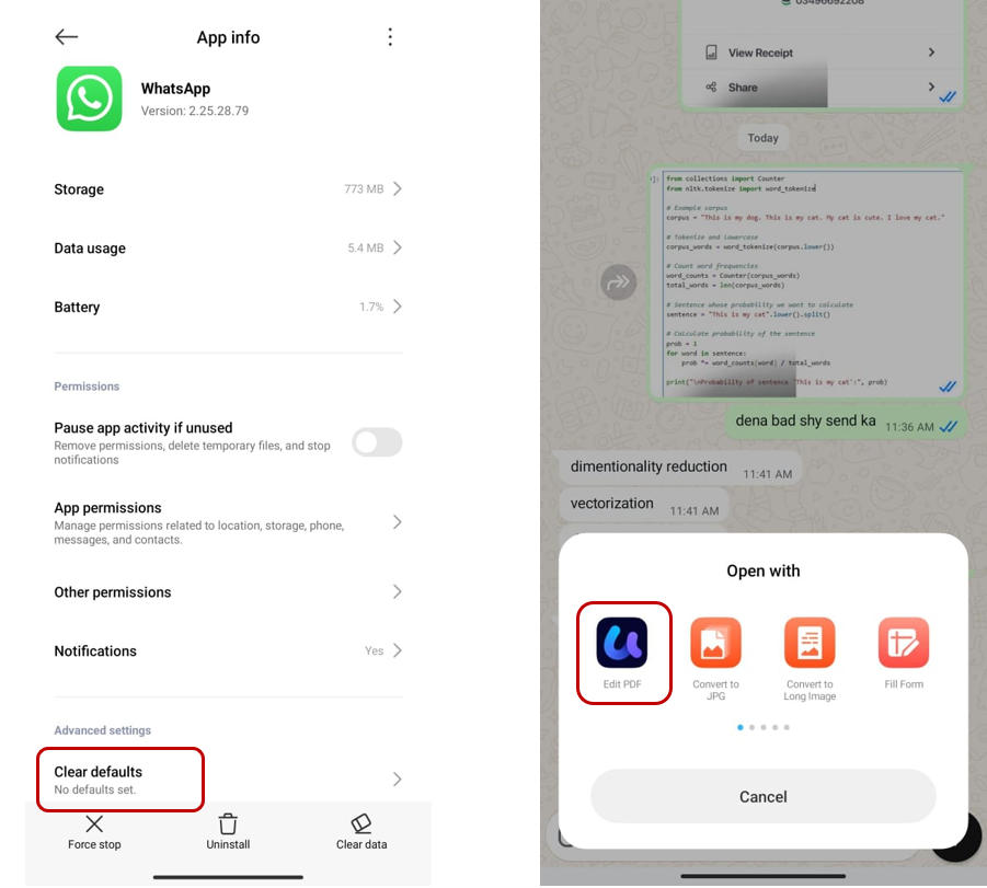 etting updf as the default pdf viewer on android