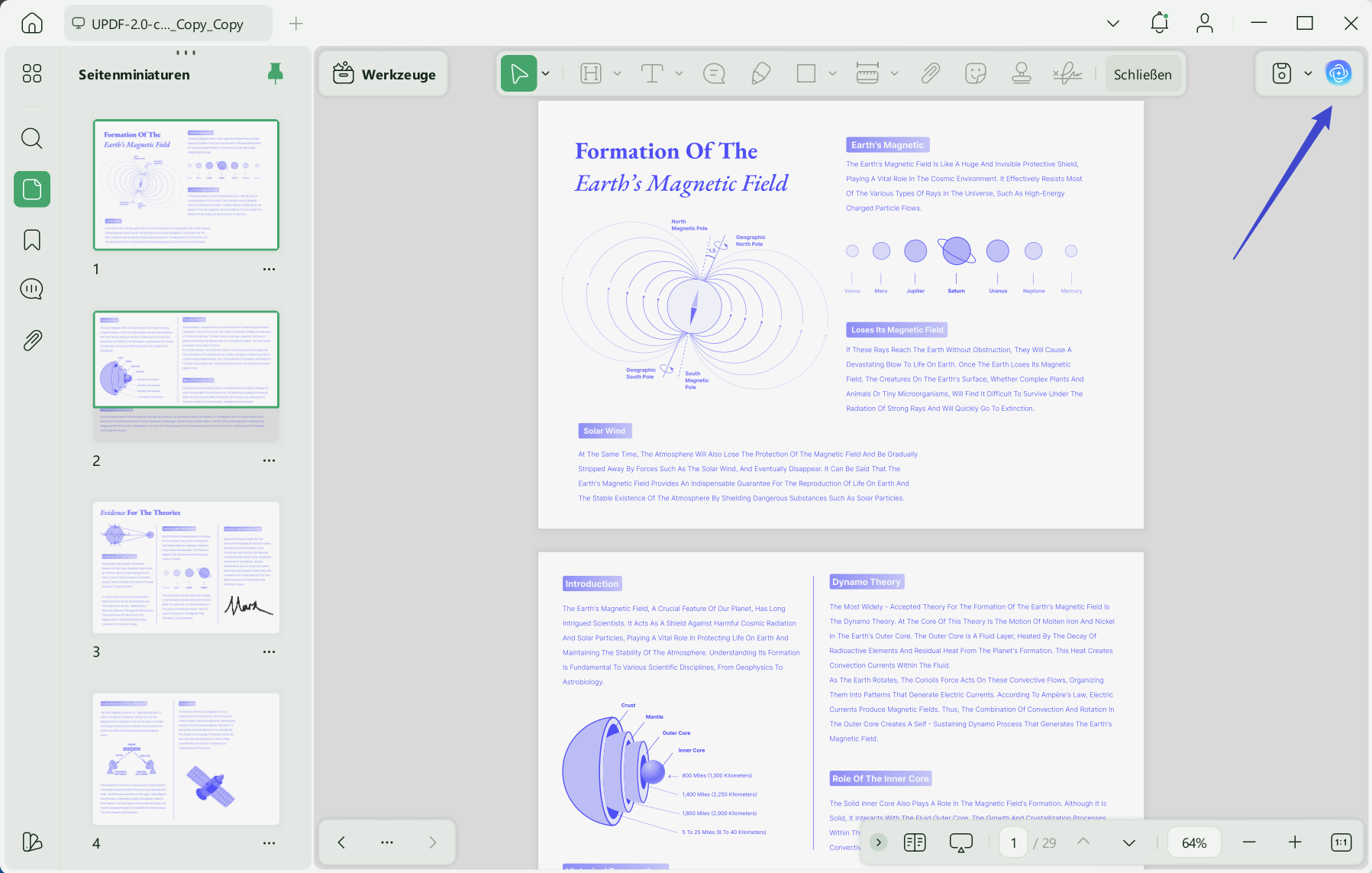  Verwenden Sie KI, um mit UPDF AI-Fenstern zu chatten