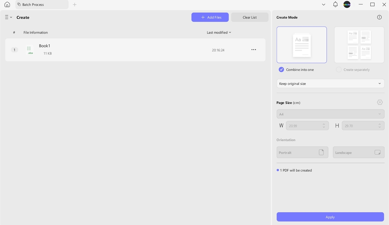 convert excel to pdf updf ai