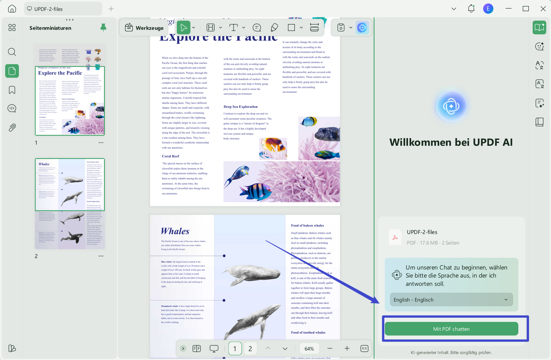 Öffnen Sie PDF in UPDF AI unter Windows