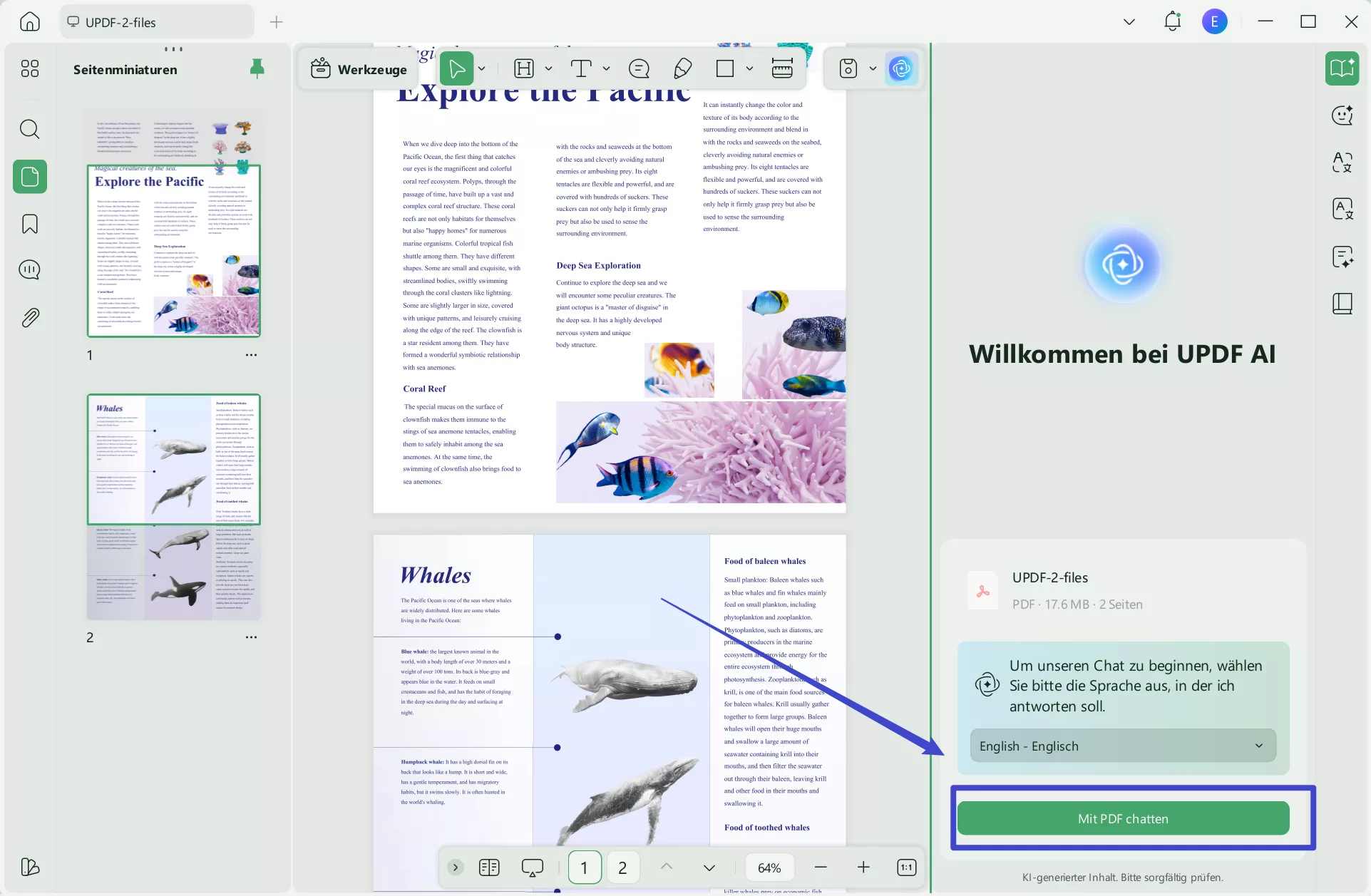 Öffnen Sie PDF in UPDF AI unter Windows