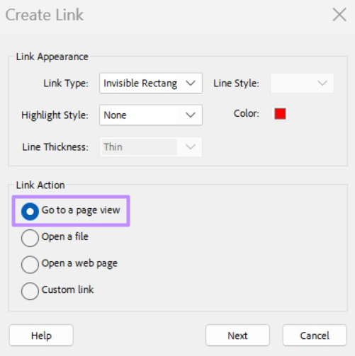 create link for the same document