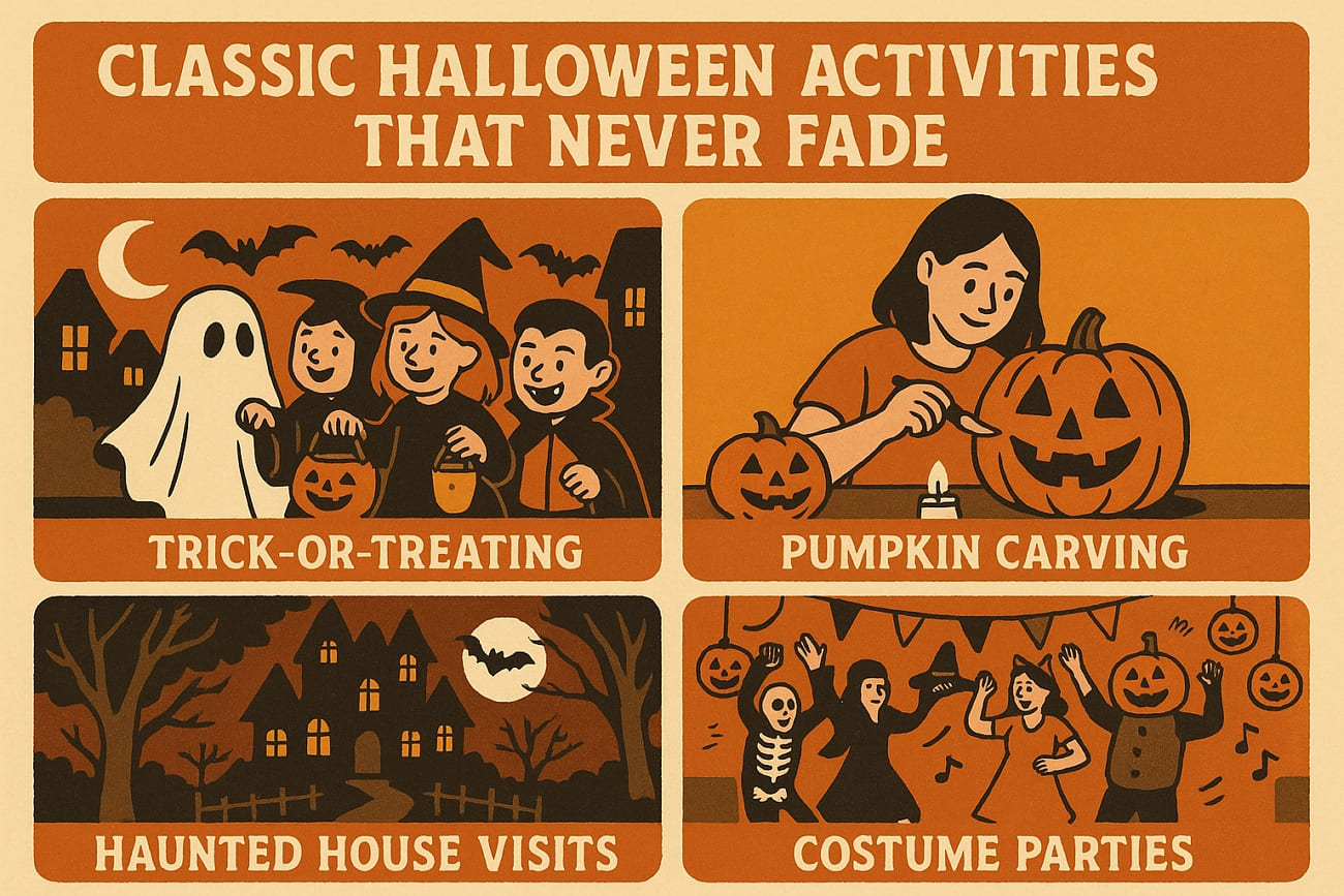 전통적인 할로윈 활동 확인하기