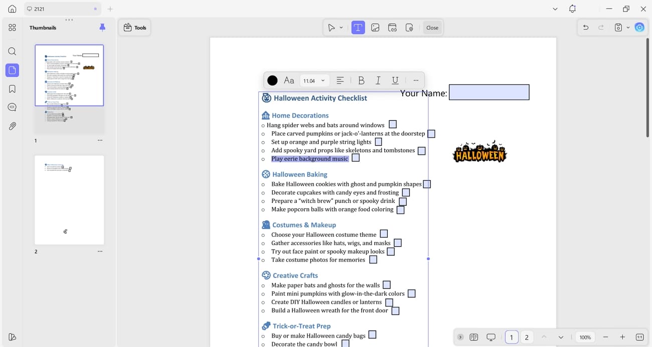 add or remove pdf text