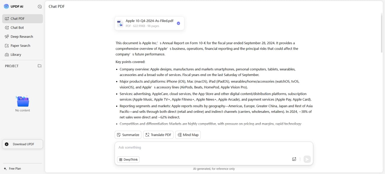 use updf to chat with pdfs