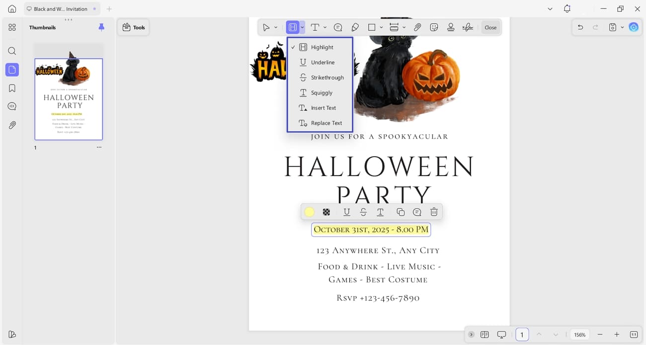 annotate text content with updf