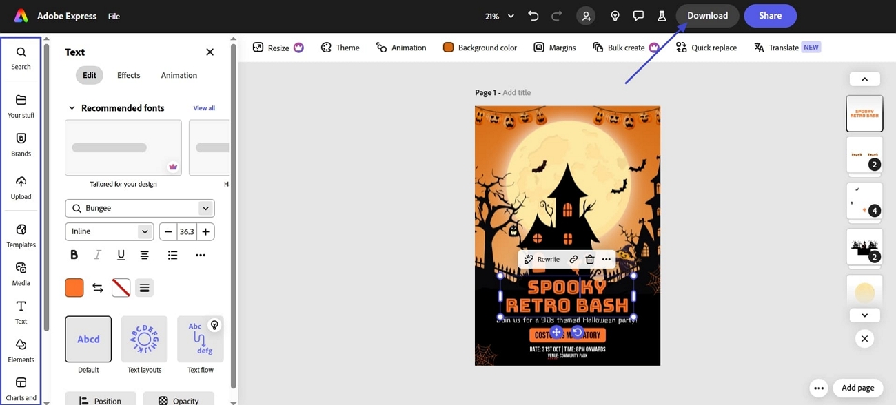 edit and download invitation template