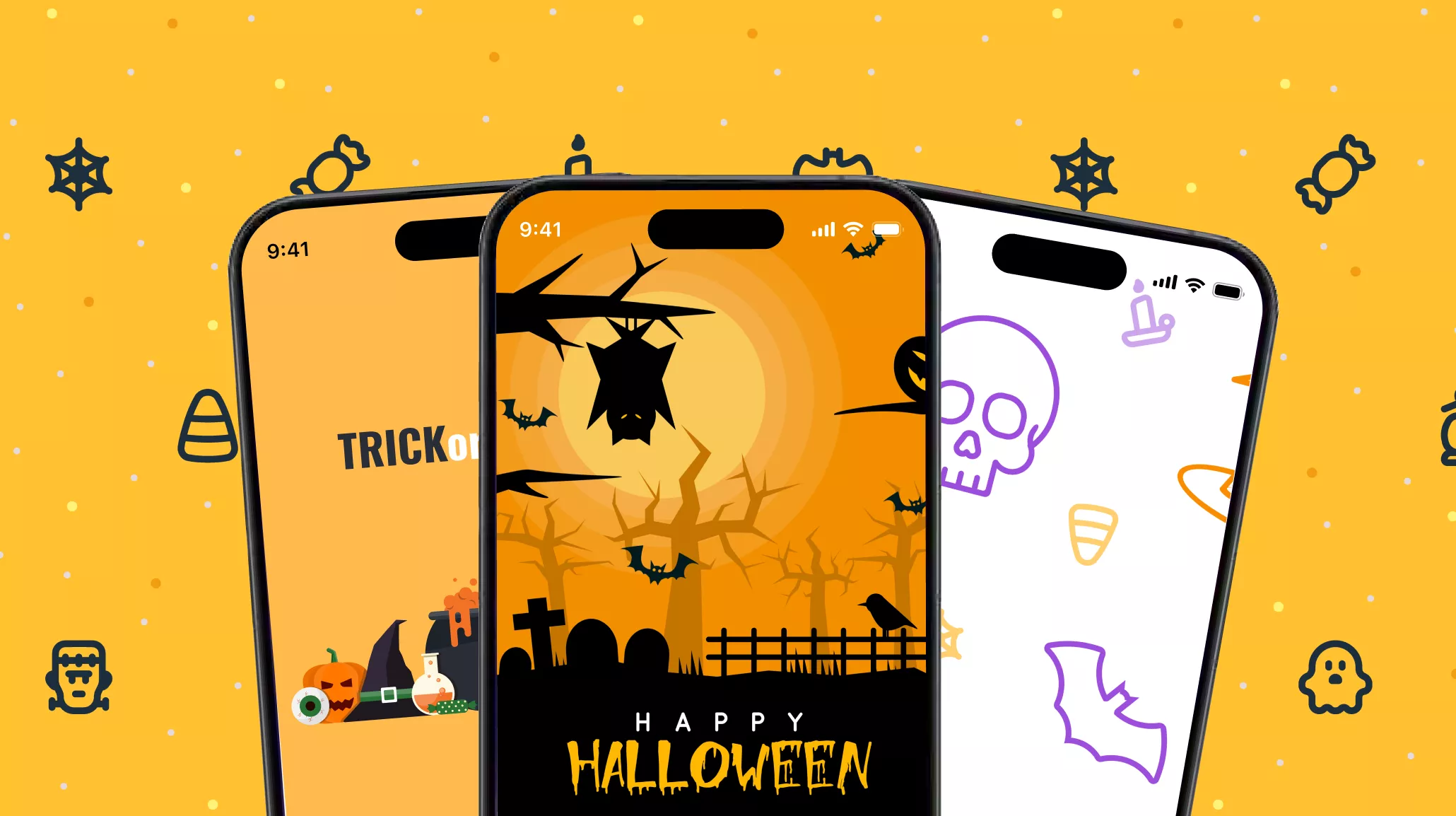 50 Free Halloween Wallpapers (Cute, Preppy, Aesthetic, etc)