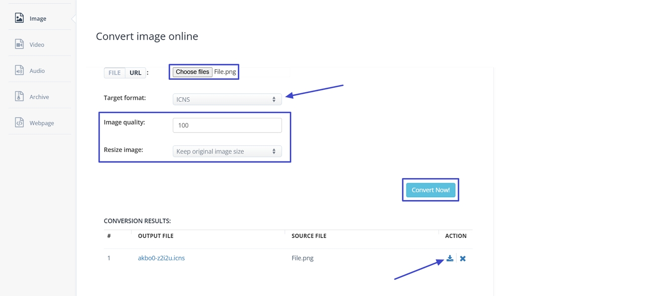 learn to convert png to icns