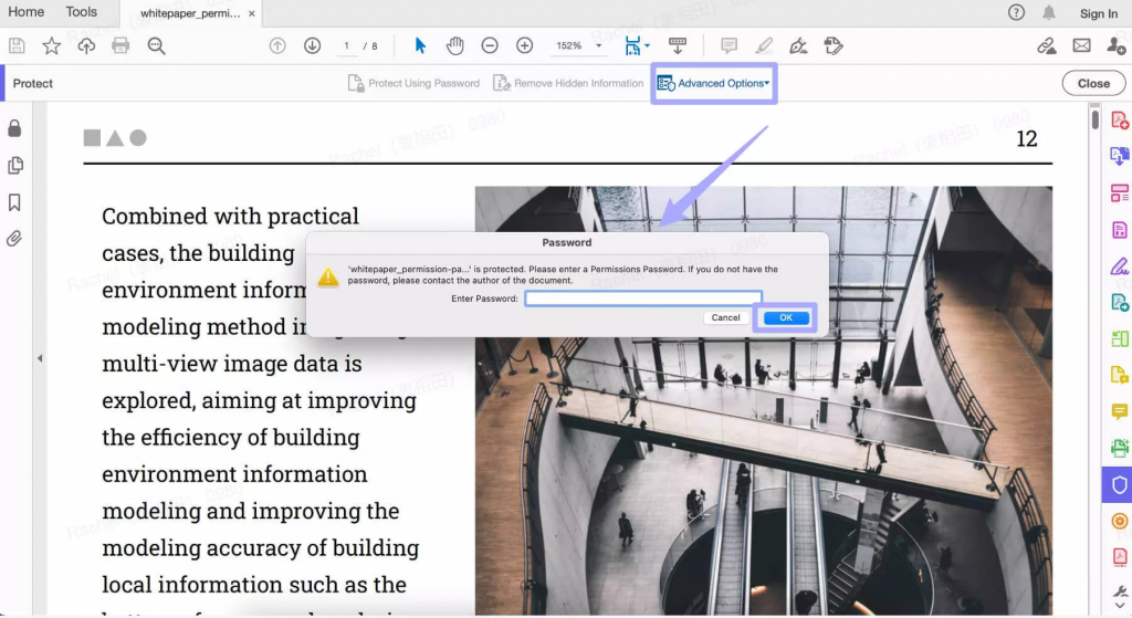 移除限制操作的權限密碼