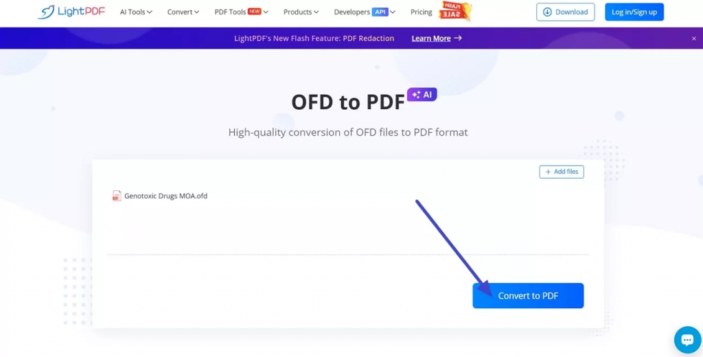 將 OFD 轉成 PDF 文件