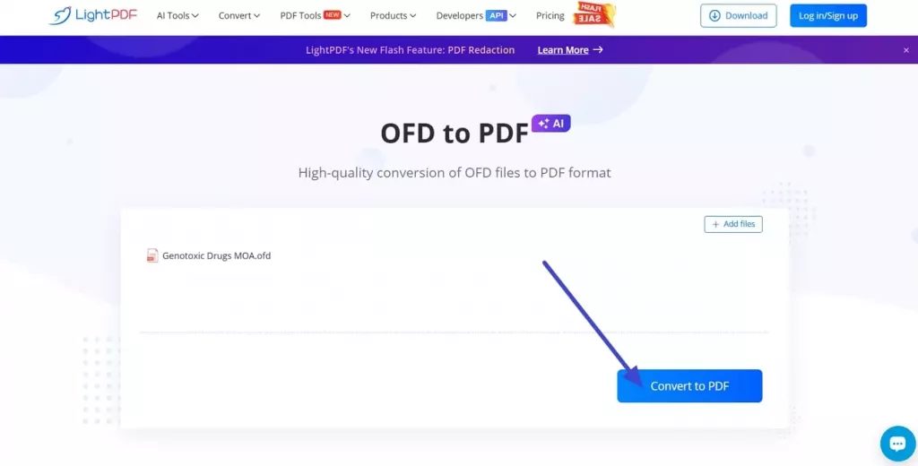 將 OFD 轉成 PDF 文件