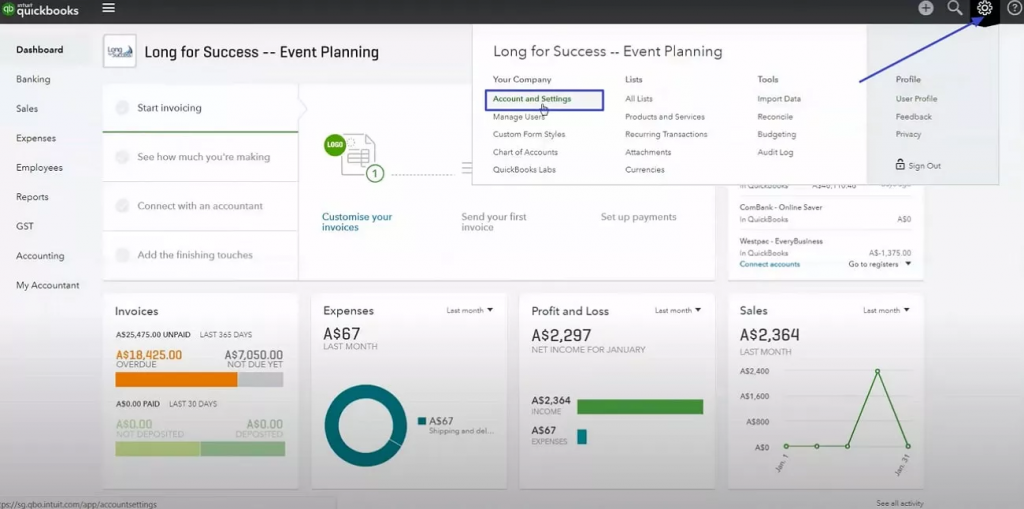 QuickBooks 轉 PDF 功能