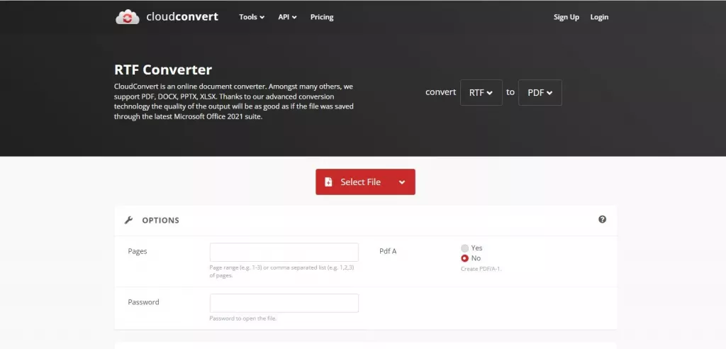 CloudConvert 網站