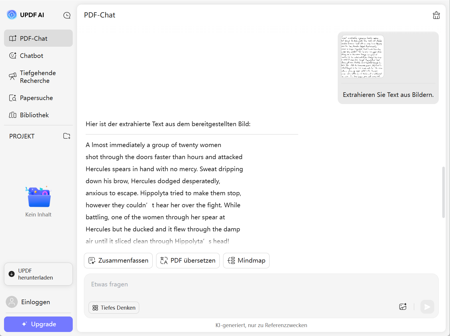 Text aus Bild extrahieren updf