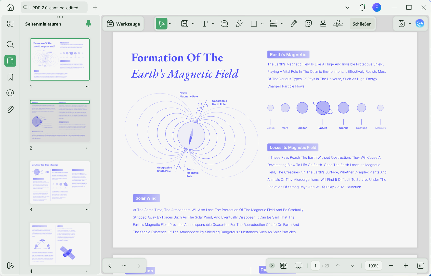 updf-PDF-Viewer mit Textmarker