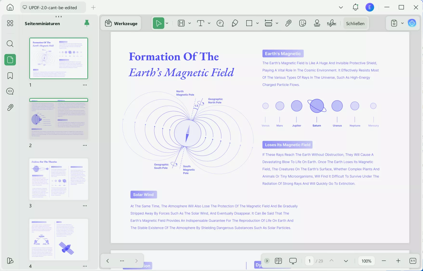 updf-PDF-Viewer mit Textmarker