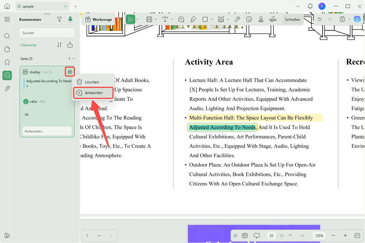 Auf Kommentar antworten