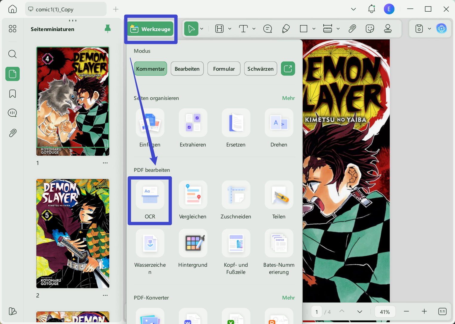 OCR-Tool UPDF Windows