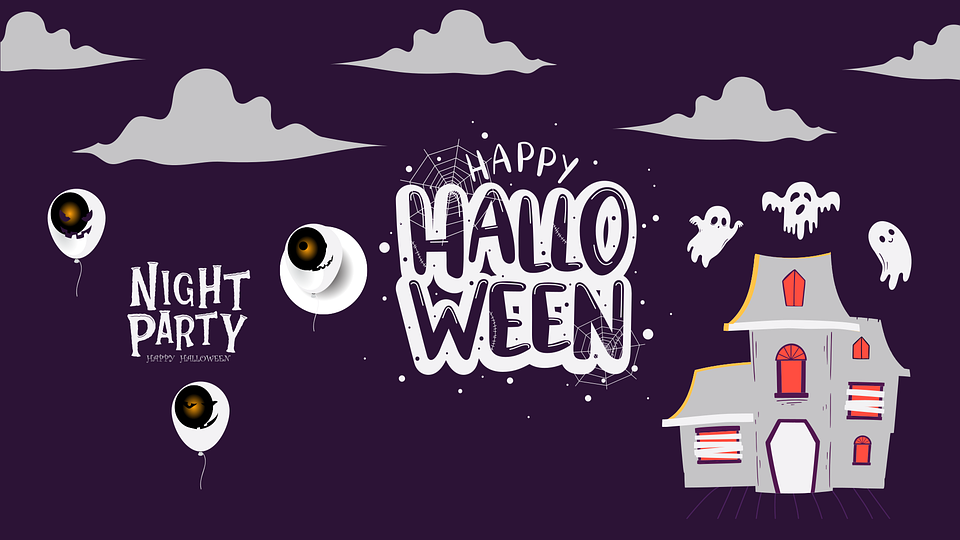 night party happy halloween wallpaper