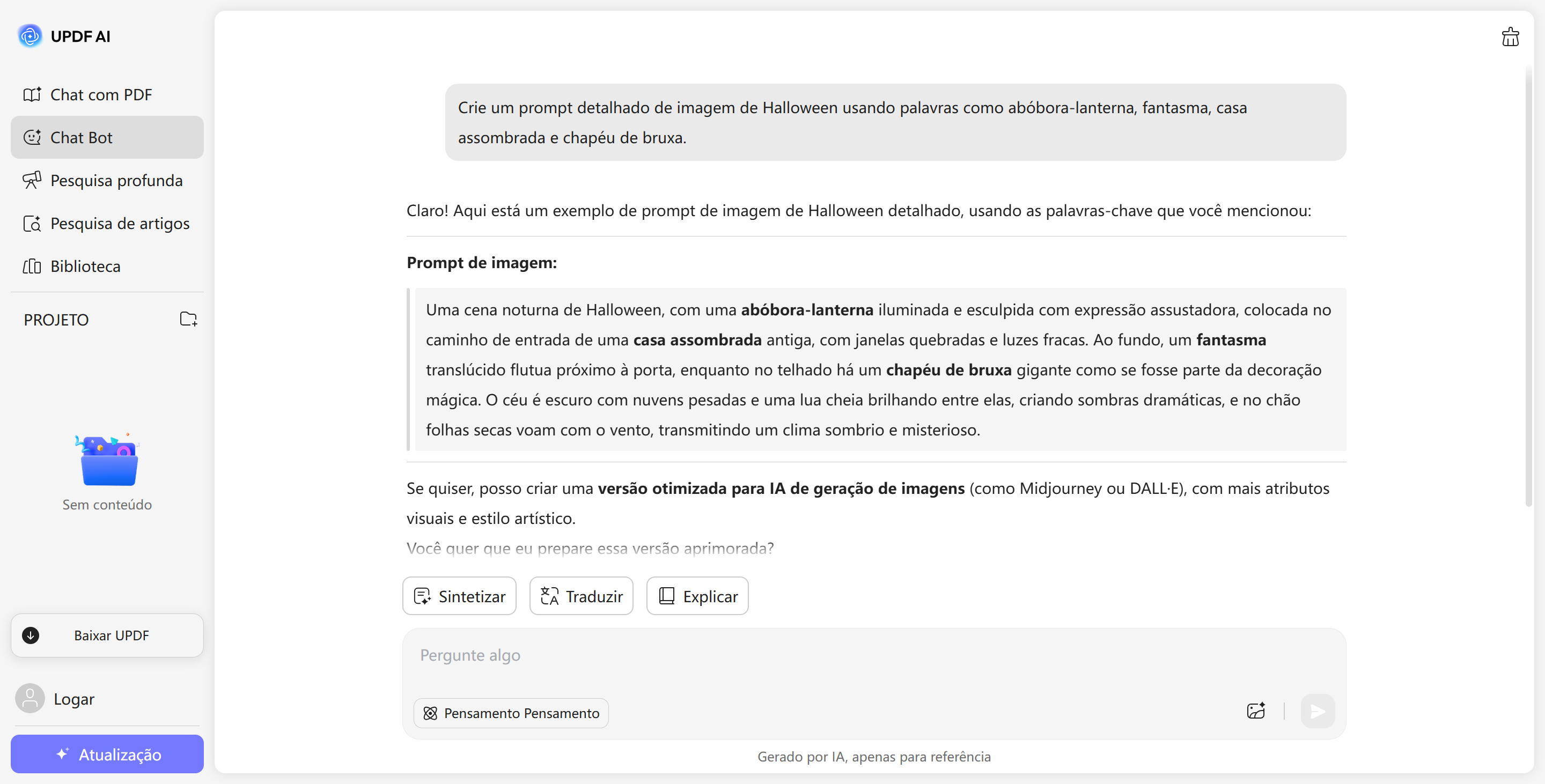 prompts de IA para Halloween