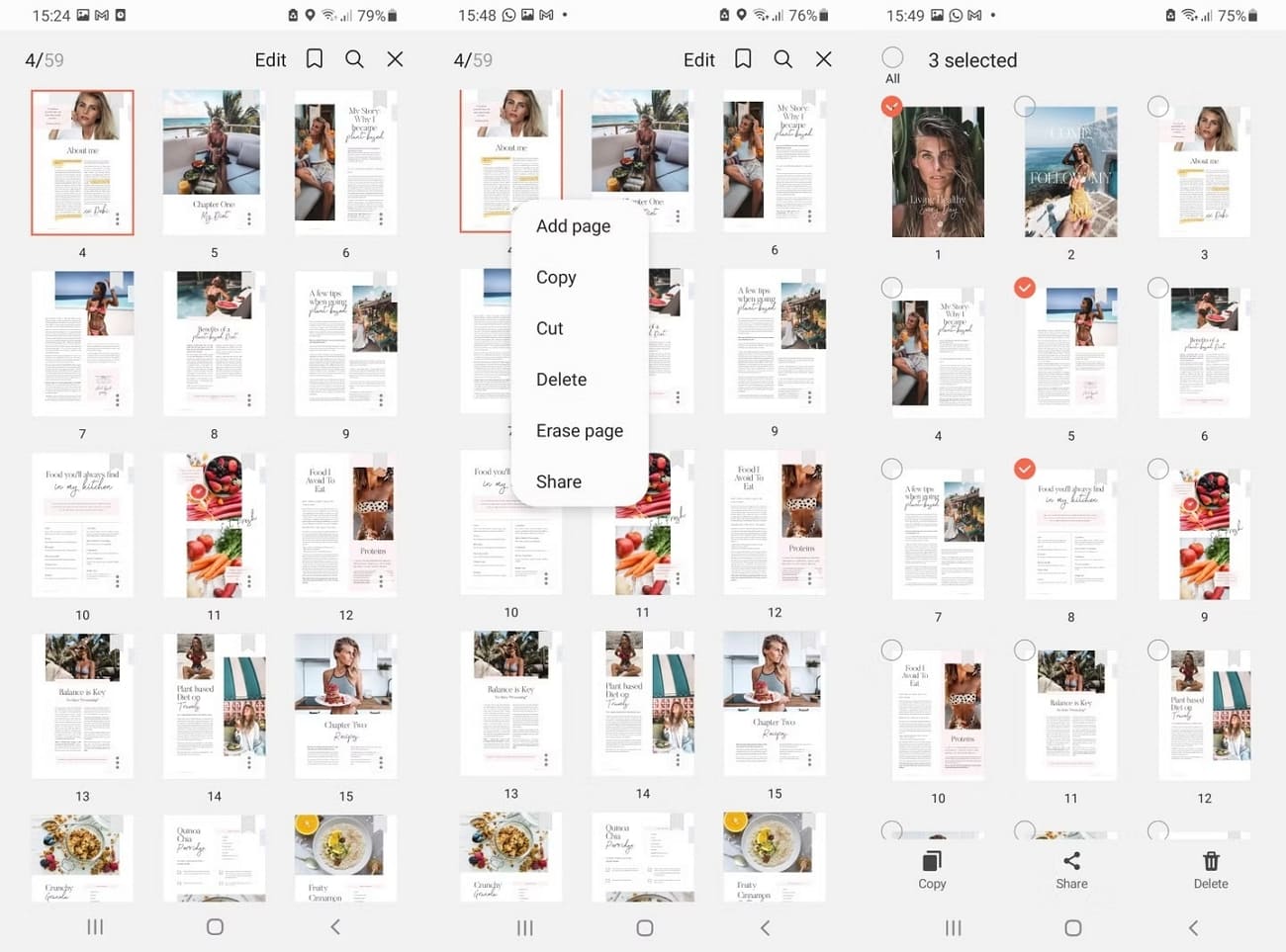organize pdf with samsung notes