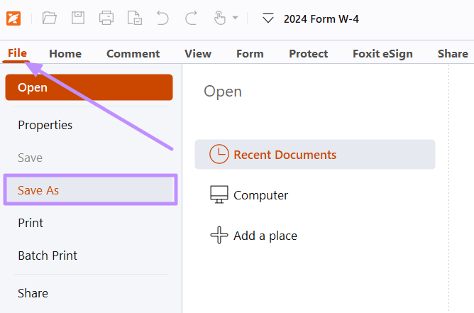save redacted pdf in foxit