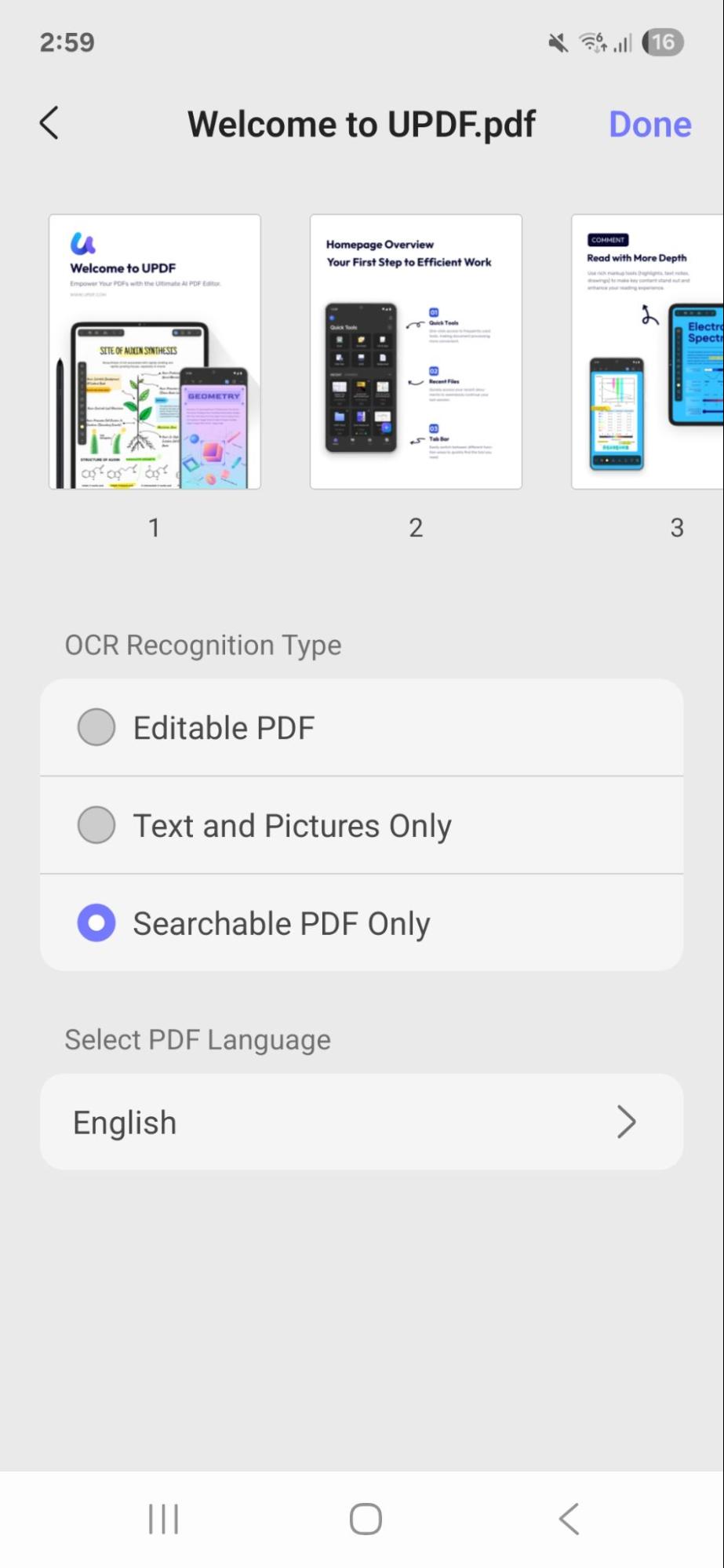 Searchable-pdf-only