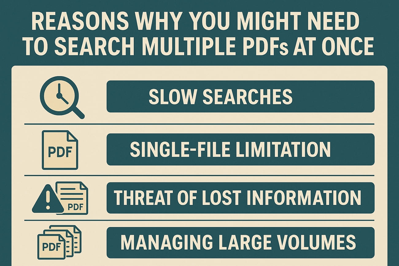 reasons needing search multiple pdf files