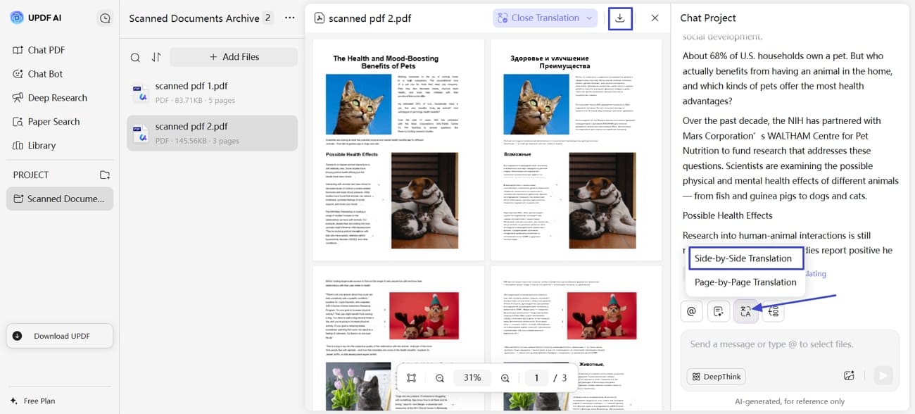 translate pdf in multiple languages