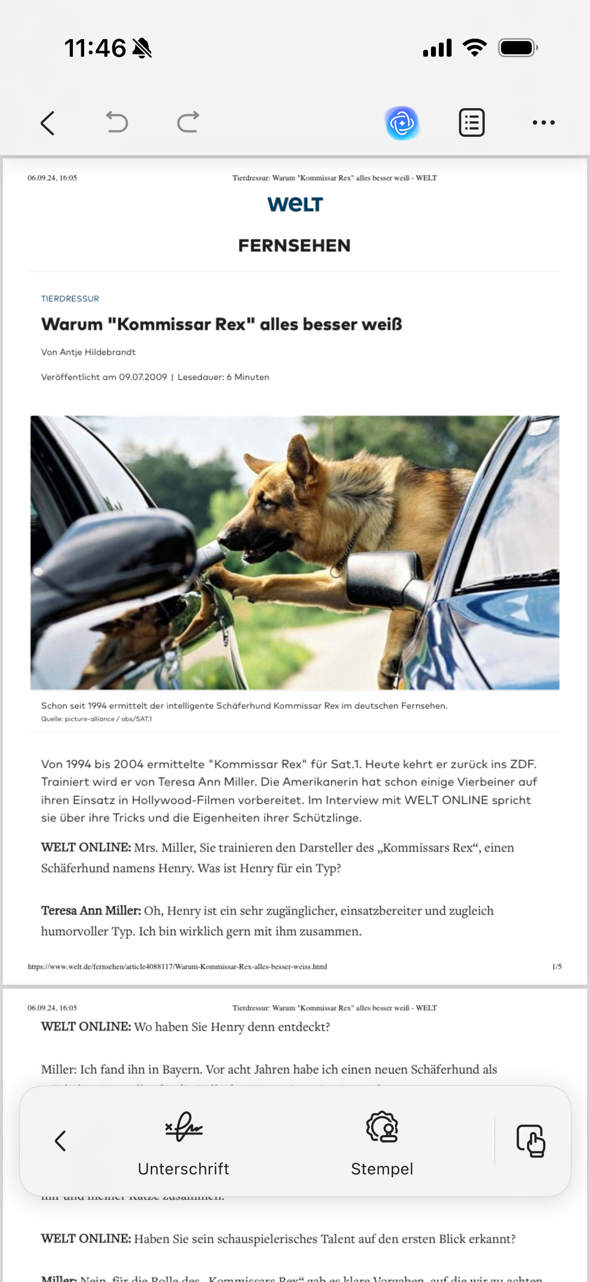 Signaturen zu PDFs hinzufügen