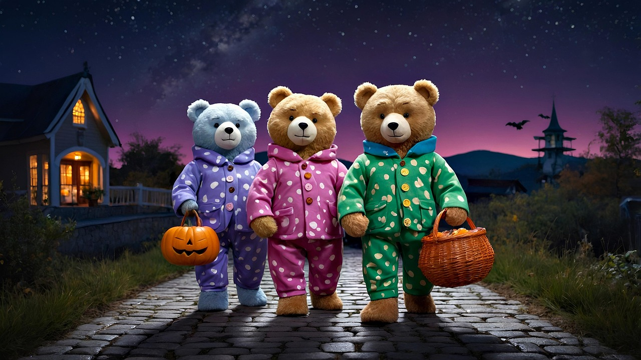 three bears wallpaper