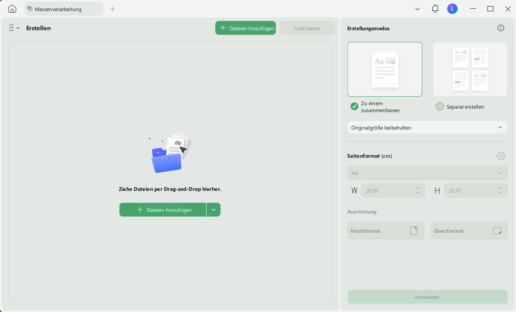Dateien mit UPDF zusammenführen