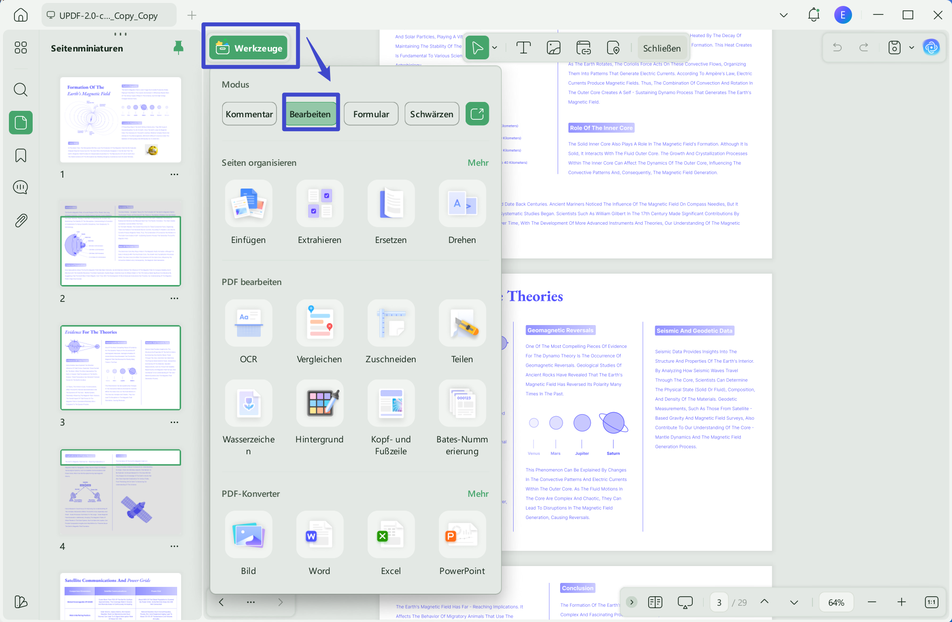 PDF UPDF Windows bearbeiten