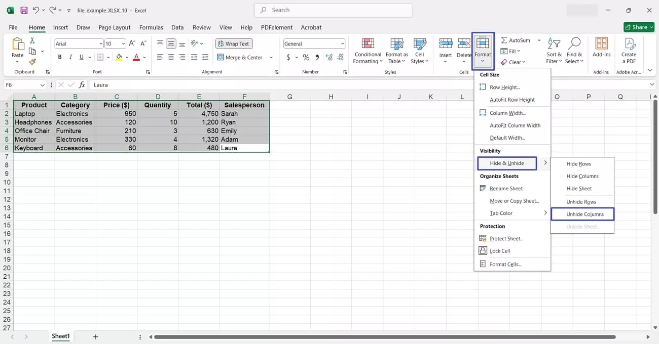 Hidden Rows? Learn How to Unhide All Rows in Excel - UPDF