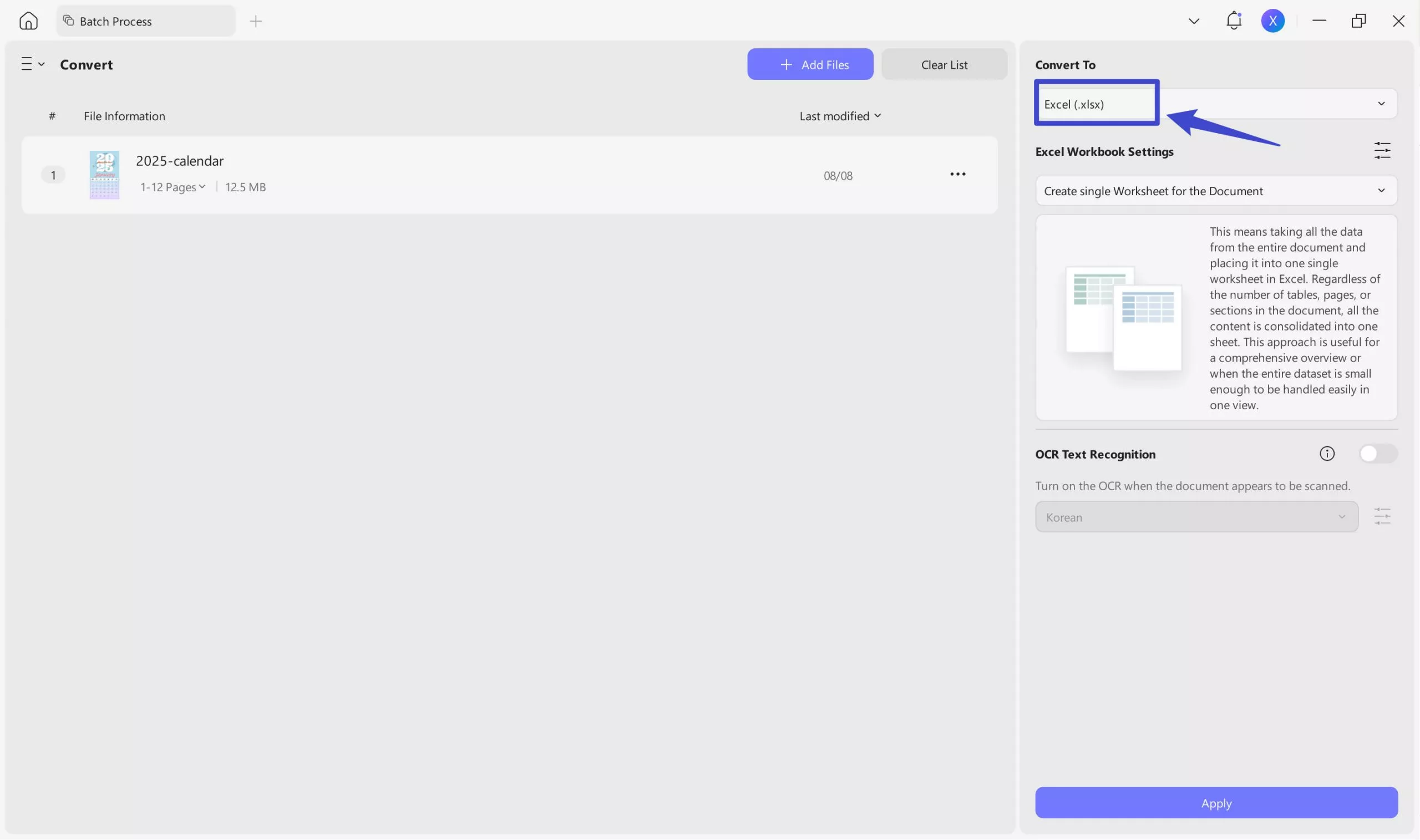 updf-batch-pdf-to-excel-pc-3