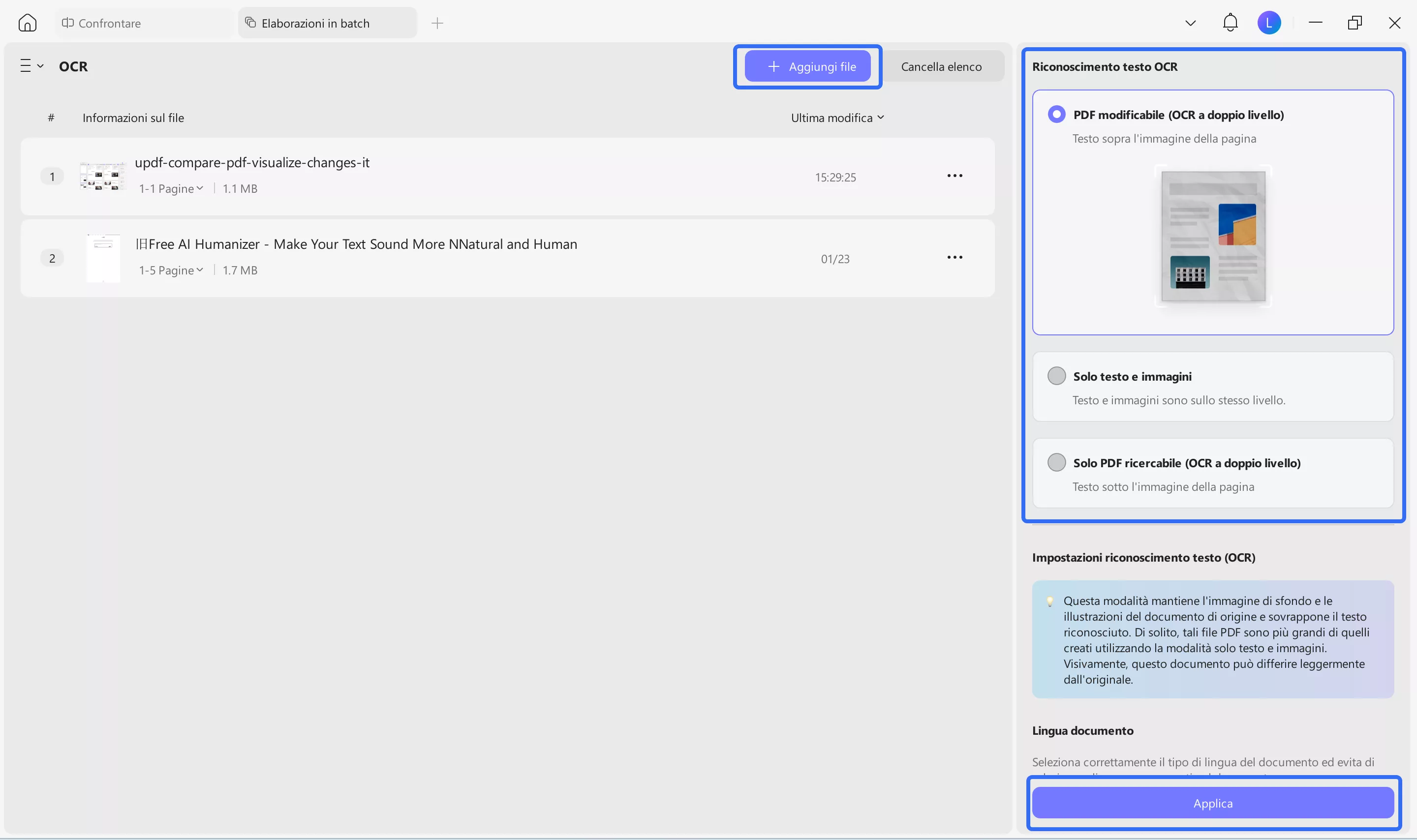 perform ocr on scanned documents to compare