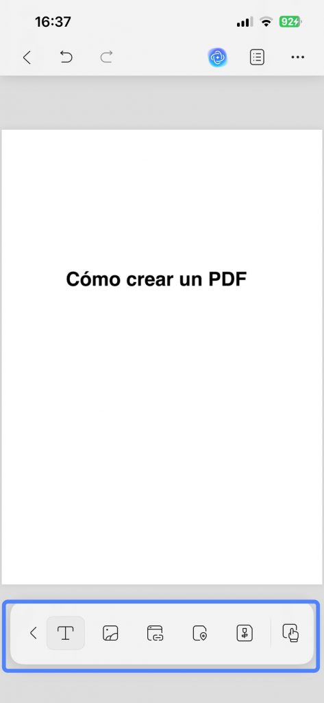 editar PDF en blanco en UPDF