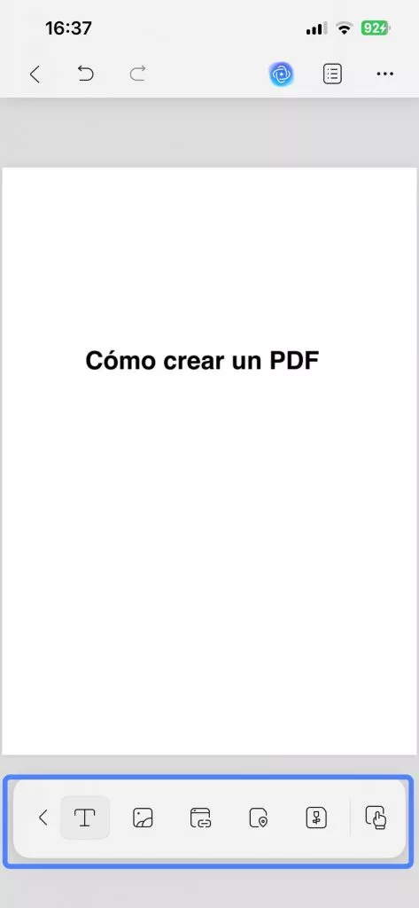 editar PDF en blanco en UPDF